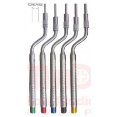 OSTEOTOME CONVEXES / CONCAVE / CONIQUES Set of 5 Pieces 2,7mm 3,2mm 3,7mm 4,2mm 5mm