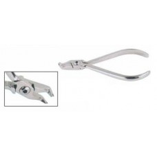 Surgical ball hook crimping pliers angled