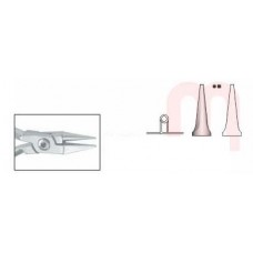 Bird beak plier for bending round, square and rectangular wire up to .16''/0.41mm